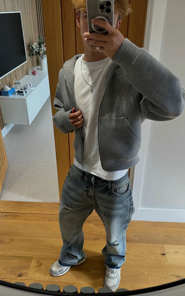 FiveLeafs Scuba Zip Hoodie 600GSM – Hochwertiger Oversize Fleece Reißverschluss-Hoodie