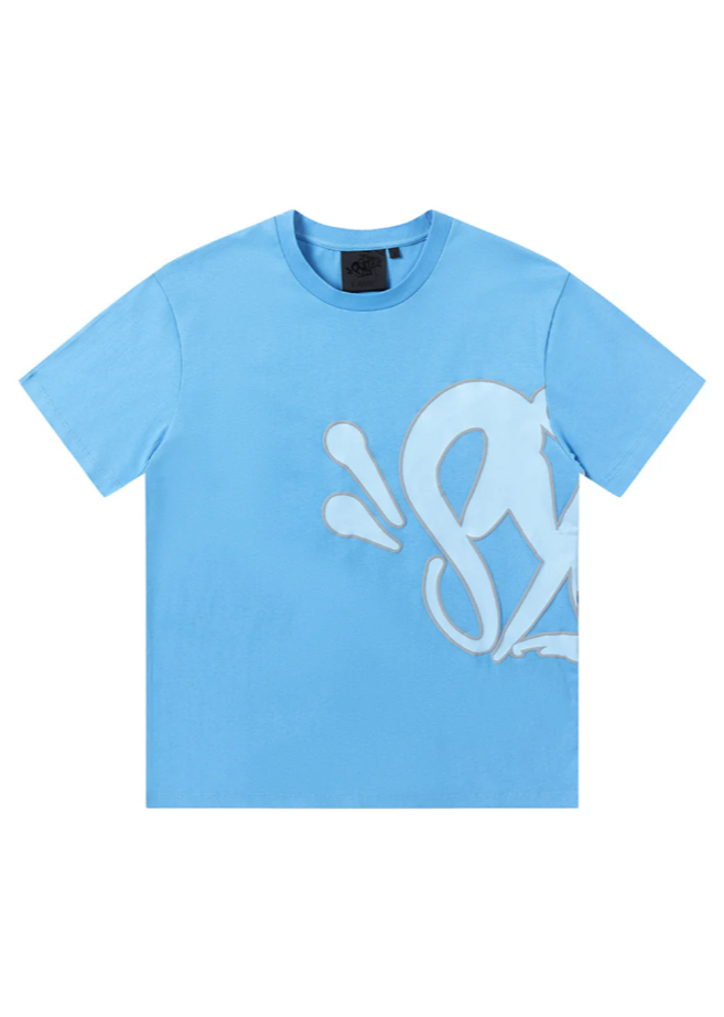 Graffiti Kurz Set Baby Blau