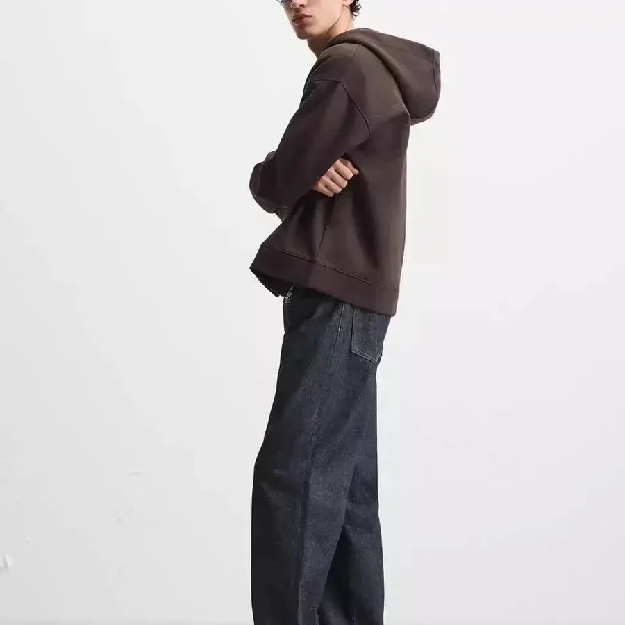 Viral Brown Zip Hoodie