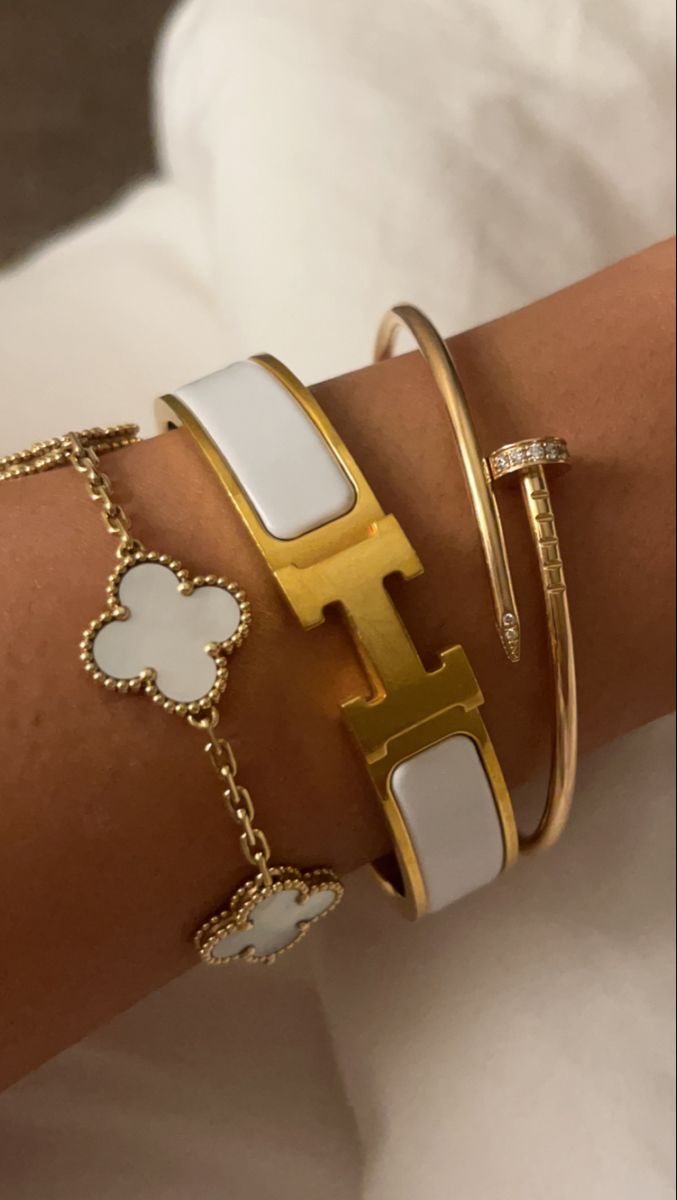 Weisses Helen Armband Edelstahl