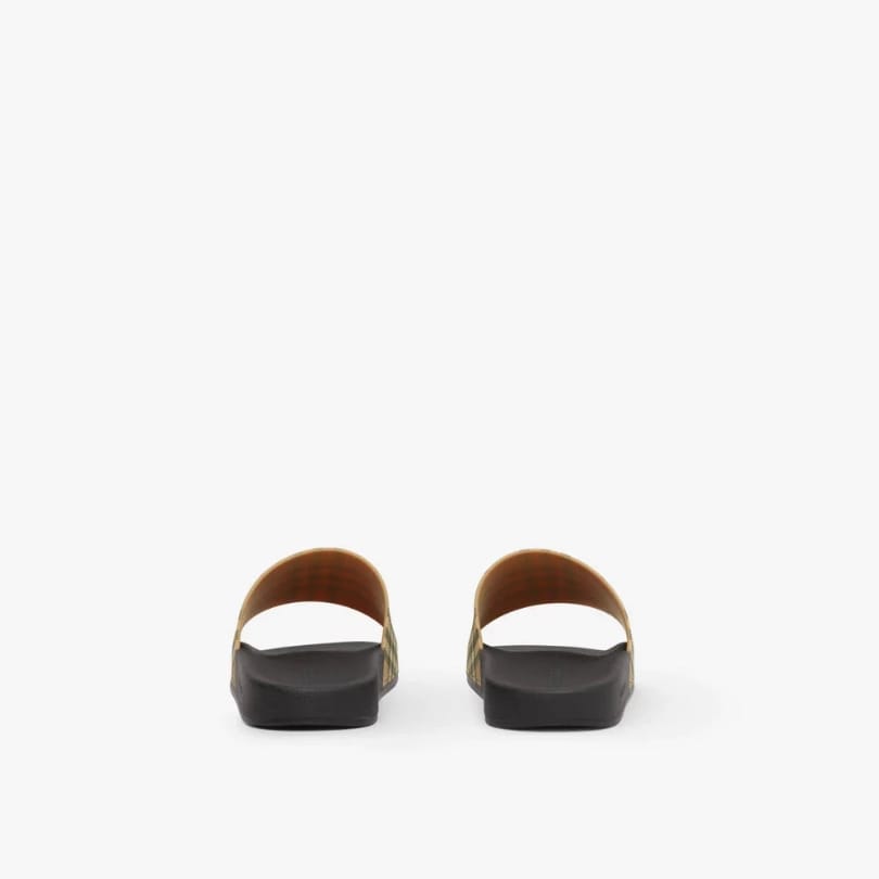 Beige Slide Schuhe