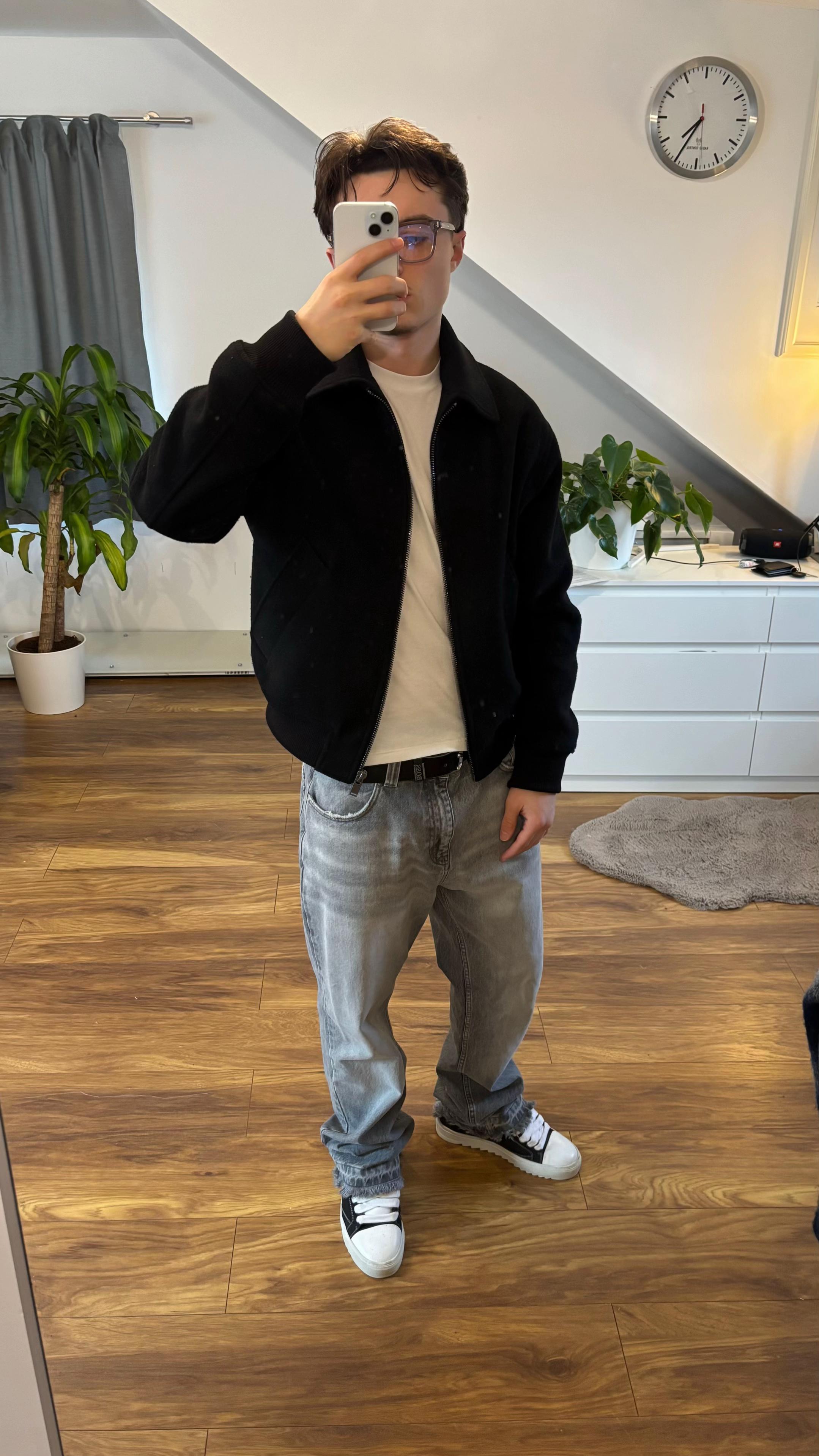 ZAFIR Luxuriöse Schwarze Veloursjacke – Leichte, Atmungsaktive Reißverschlussjacke für Herren