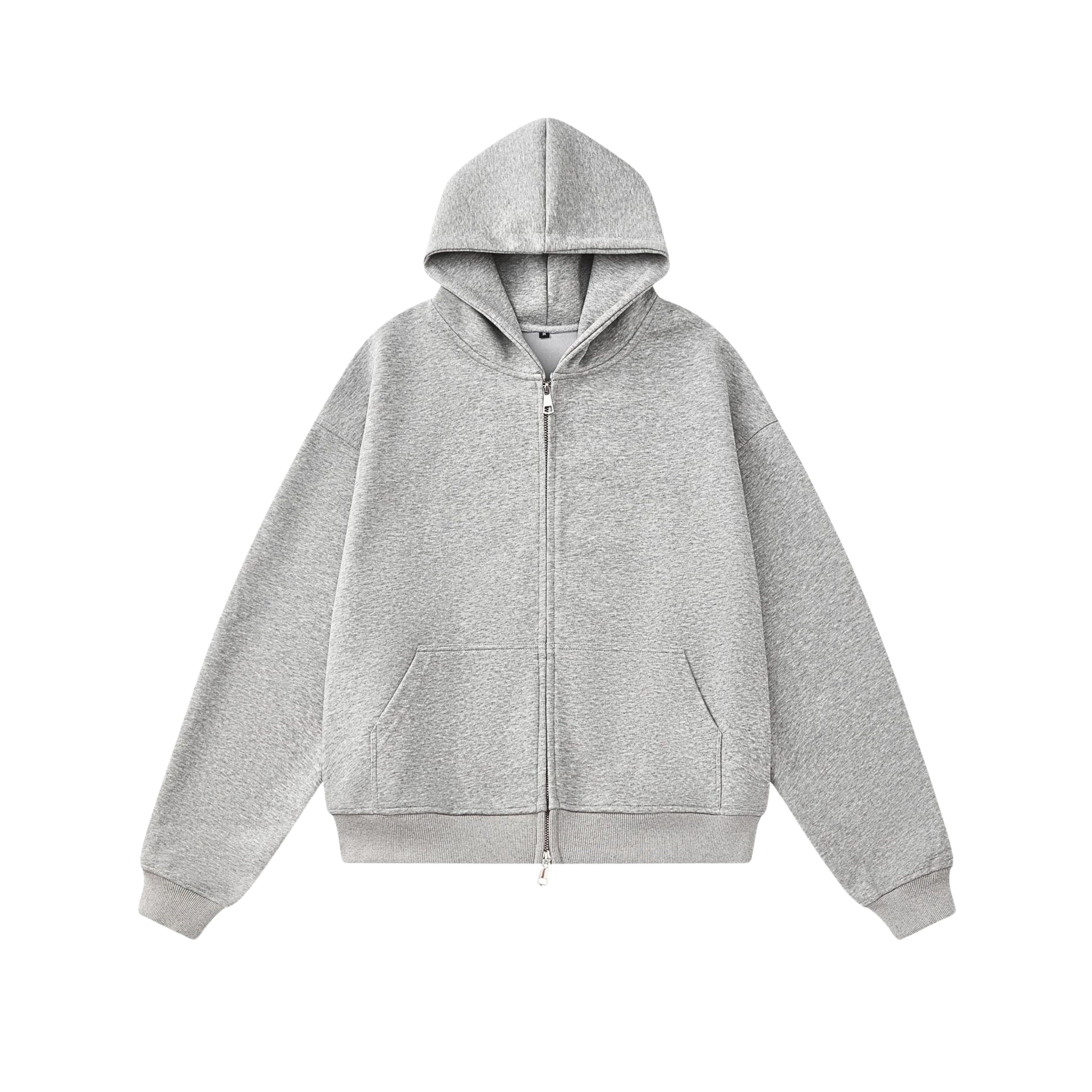 FiveLeafs Scuba Zip Hoodie 600GSM – Hochwertiger Oversize Fleece Reißverschluss-Hoodie