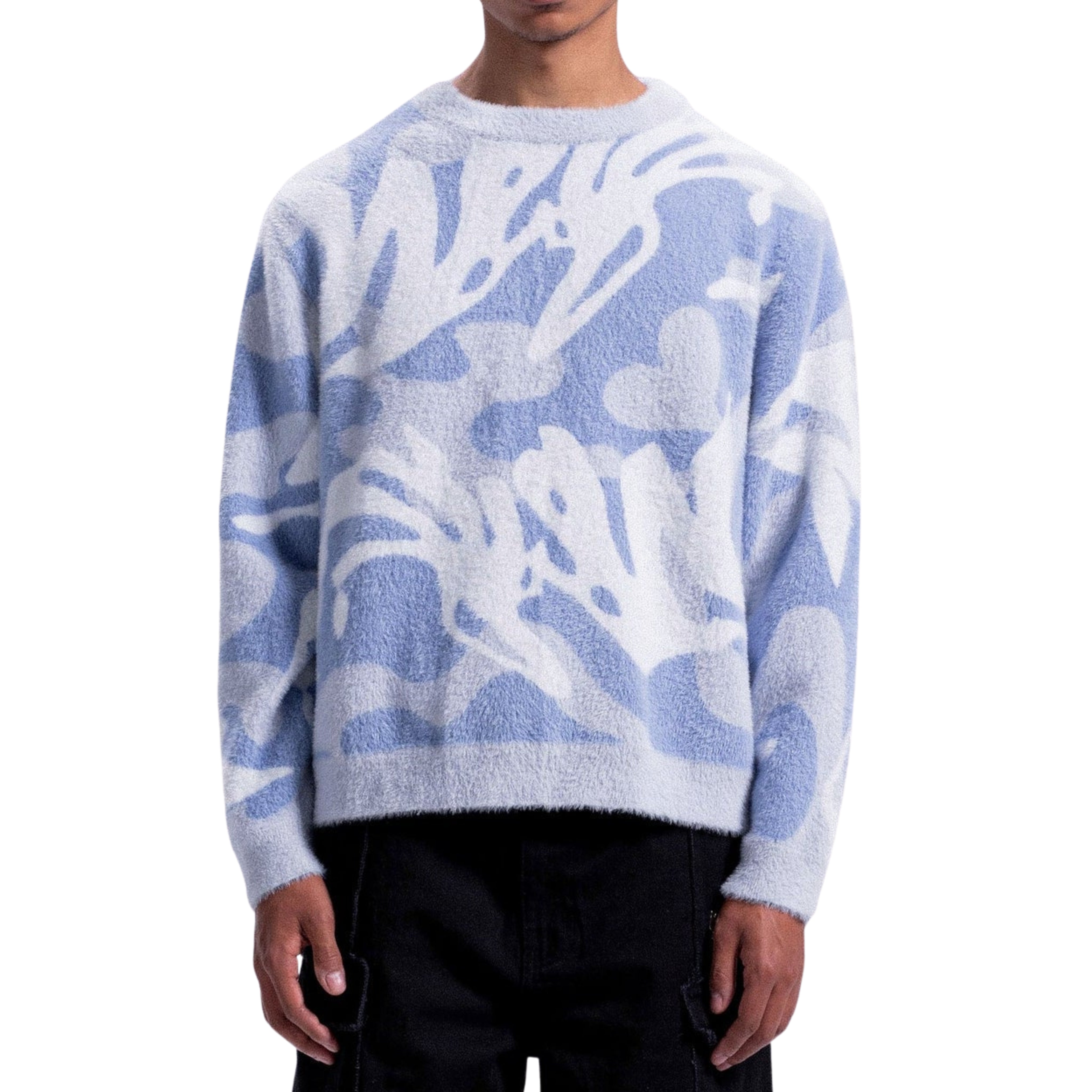 Gemütlicher Camo Fluffy Pullover für Herren & Damen – Weich, Warm, Entspannter Schnitt