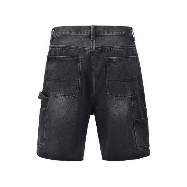 Platino Herren Zimmermanns-Shorts: Robuste Schwarz Baumwolle für Lässigen Stil