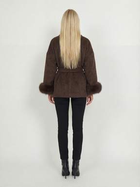 Bella Léa wool coat braun