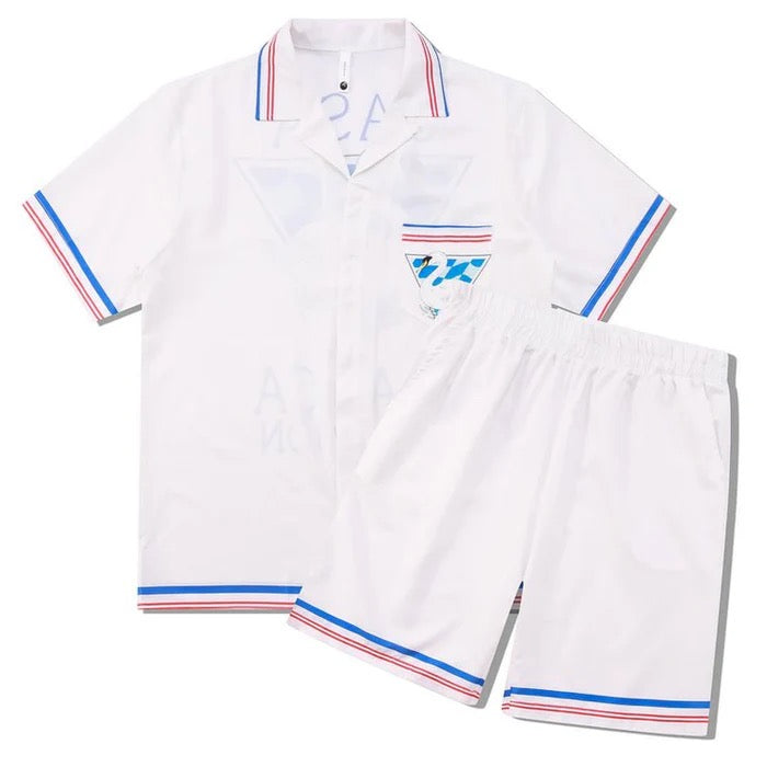 Luftiges Sommer Zweiteiler-Set Damen: Bequemes Crop Top & Shorts für Freizeit