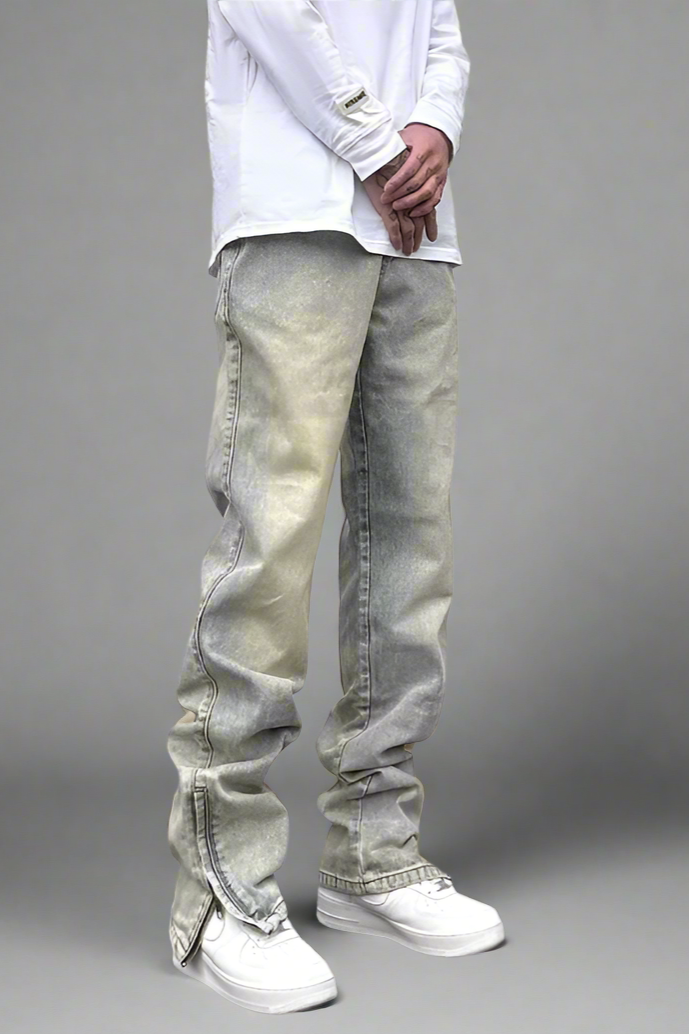 Aria Zip Denim Hose