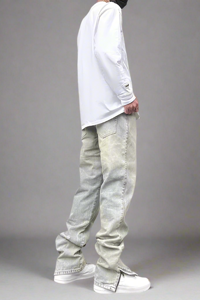Aria Zip Denim Hose