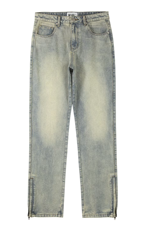 Aria Zip Denim Hose