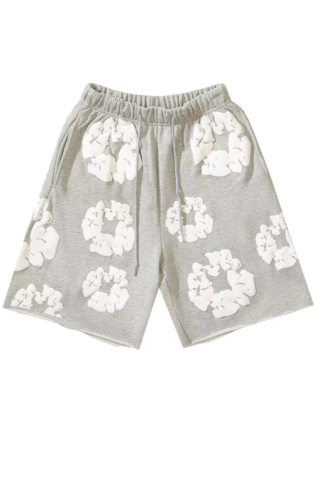 Blumen Kurzarmshirt 100% Baumwolle