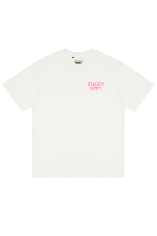 Rosafarbene Galerie-Tee