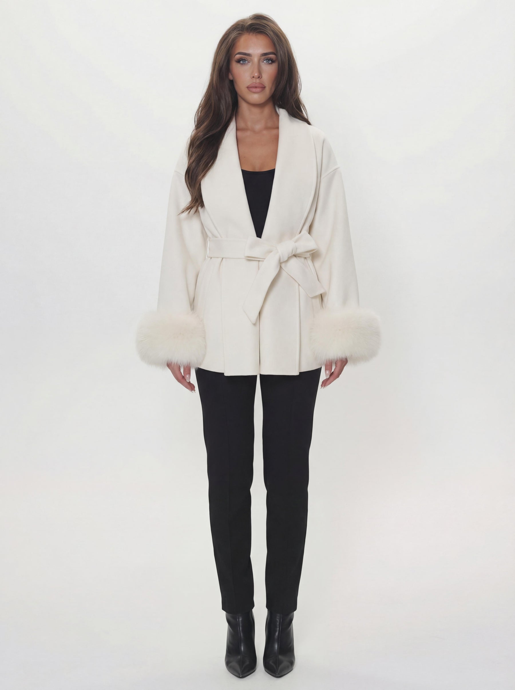 Bella Léa wool coat braun