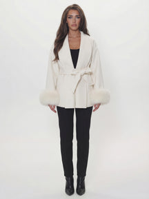 Bella Léa wool coat braun