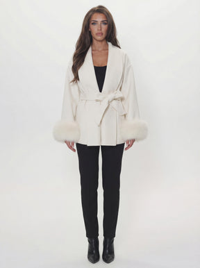 Bella Léa wool coat braun