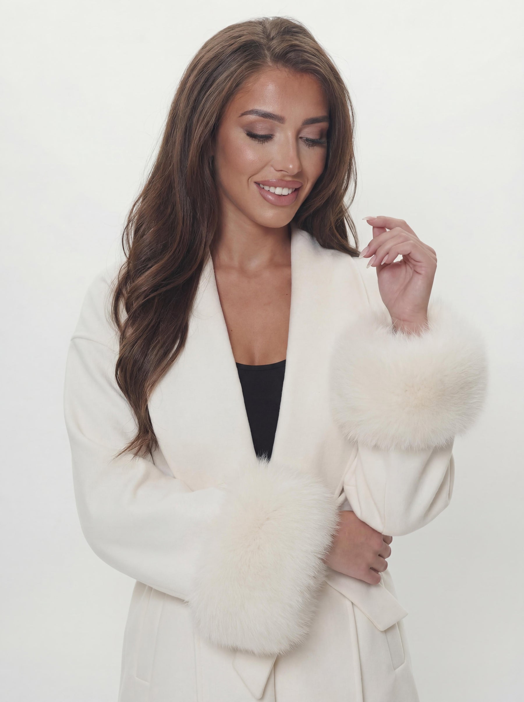 Bella Léa wool coat braun