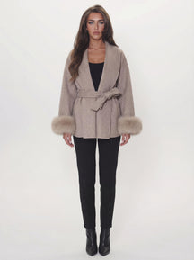 Bella Léa wool coat braun