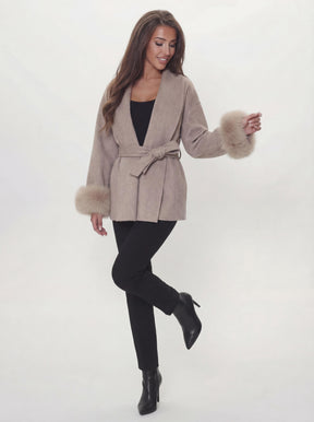 Bella Léa wool coat braun
