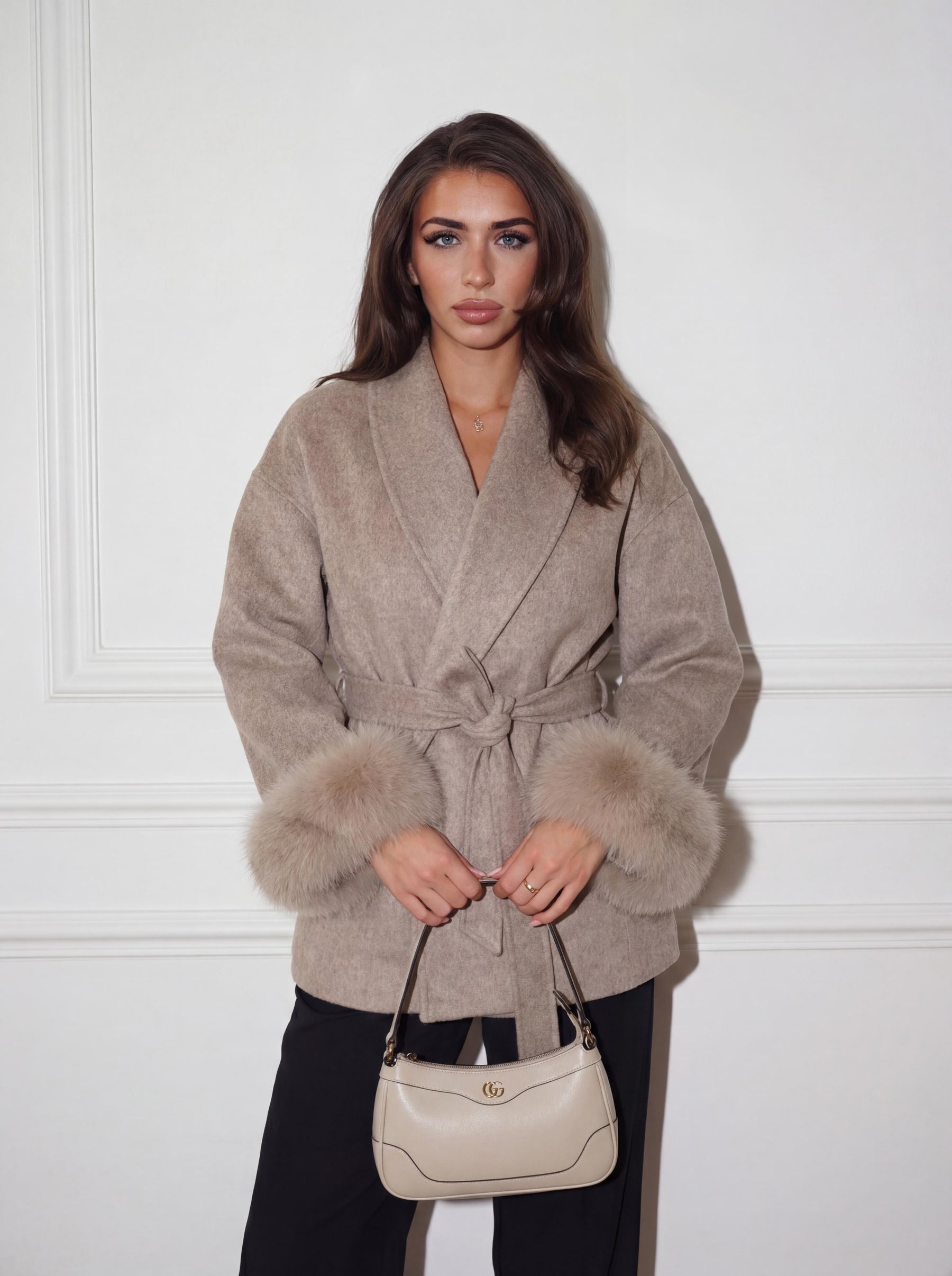 Bella Léa wool coat braun