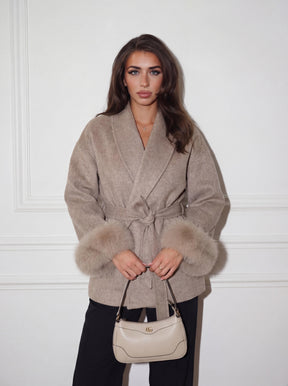 Bella Léa wool coat braun