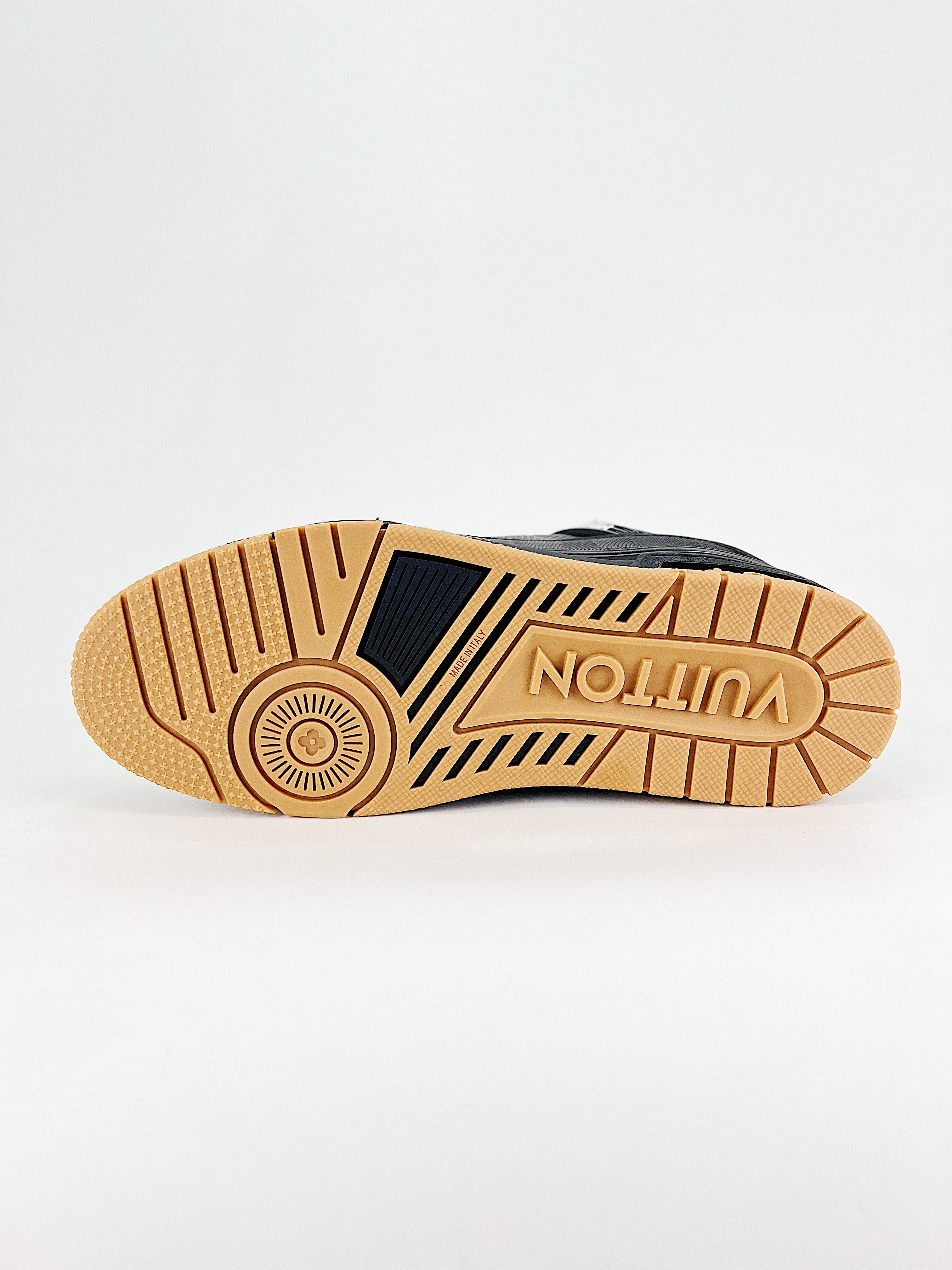 L Sneaker schwarz braun