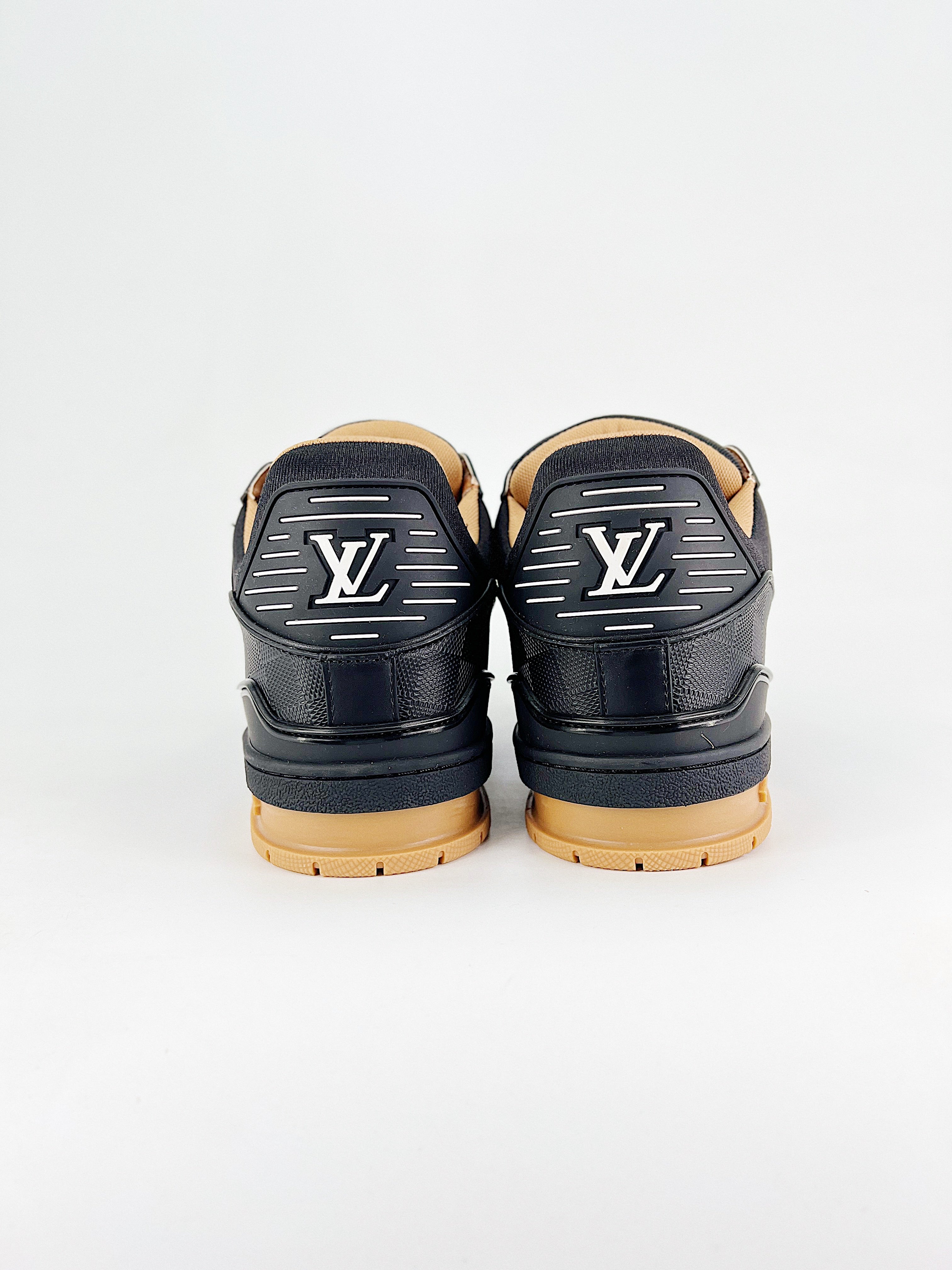L Sneaker schwarz braun