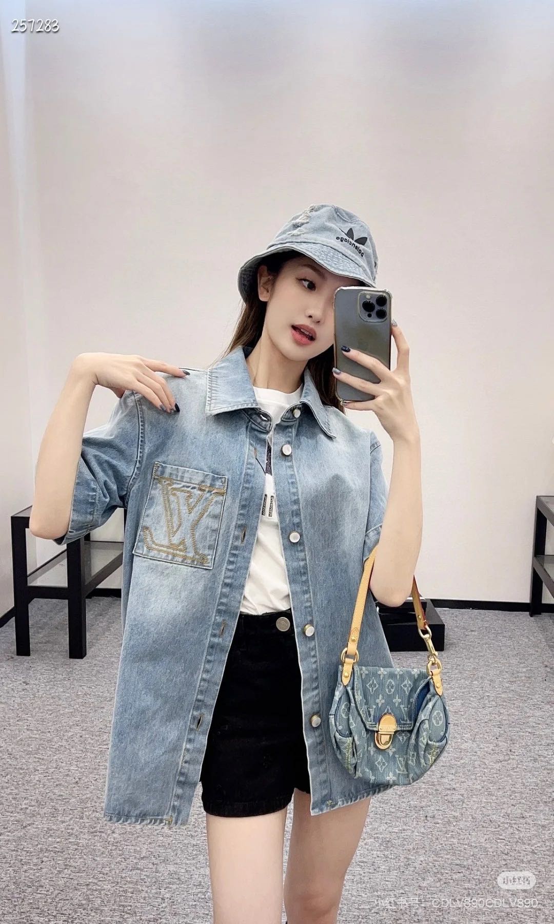 L Jeansjacke