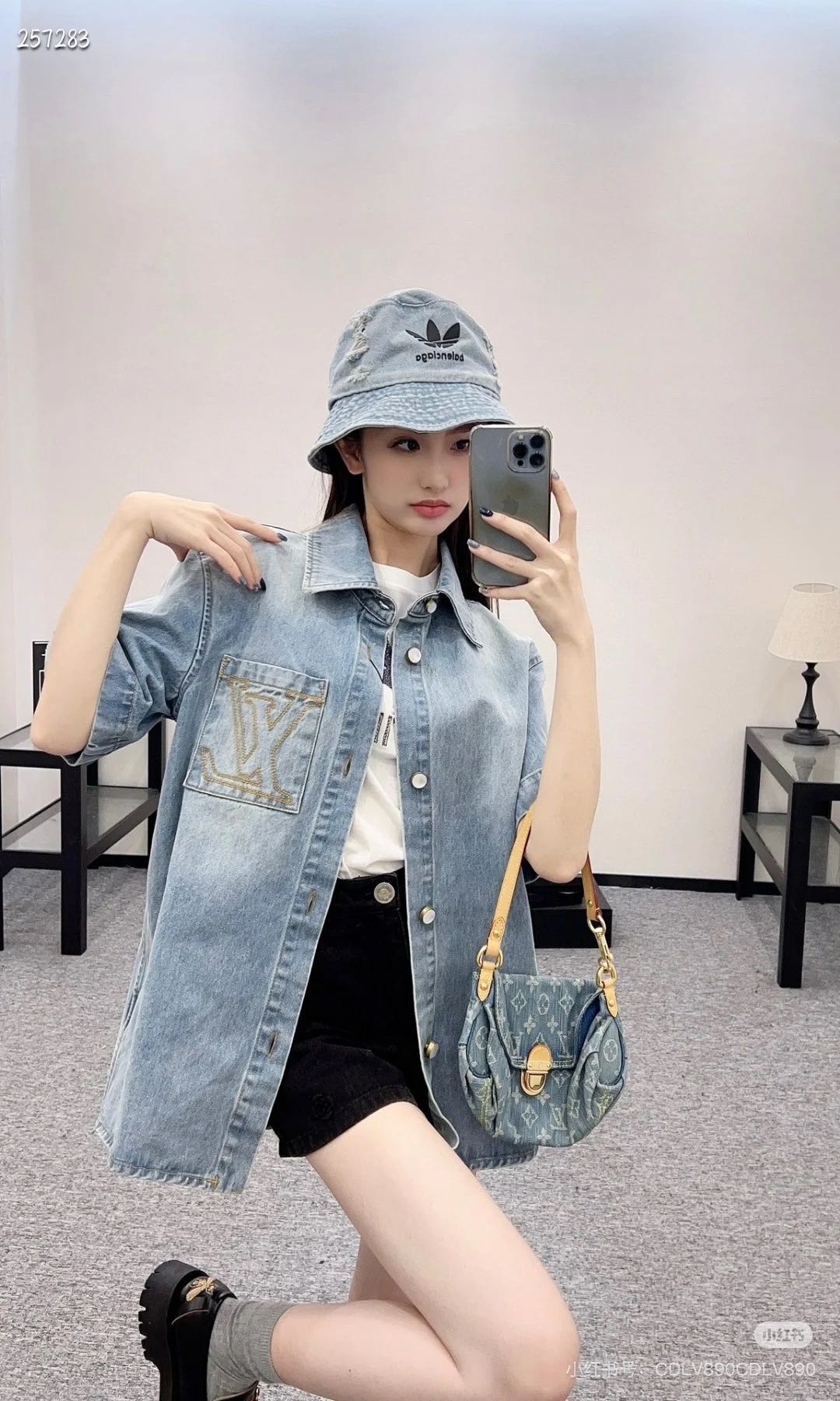 L Jeansjacke