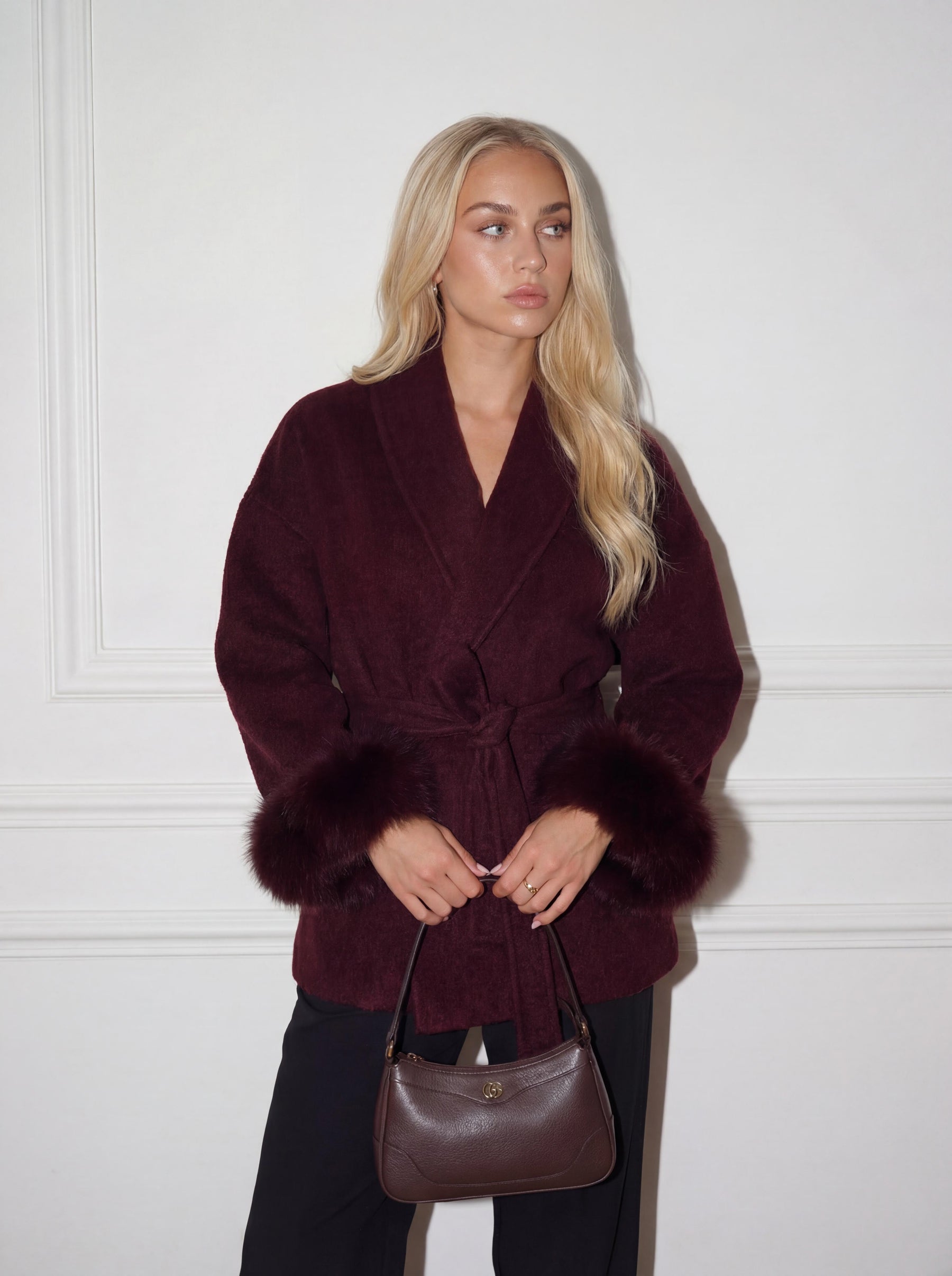 Bella Léa wool coat braun