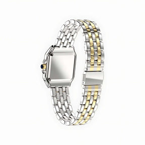 VILMARIE Lumière elegante Edelstahl Armbanduhr für Damen in Gold