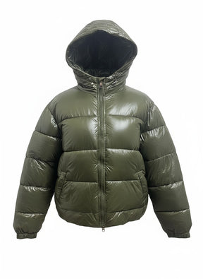 Viral Bella Léa Pufferjacke - Unisex schwarz, rot & grün