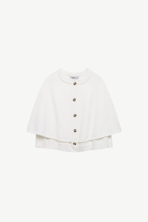 Eleganter Melange Cape Cardigan Damen – Weicher Strick, Vielseitig & Warm