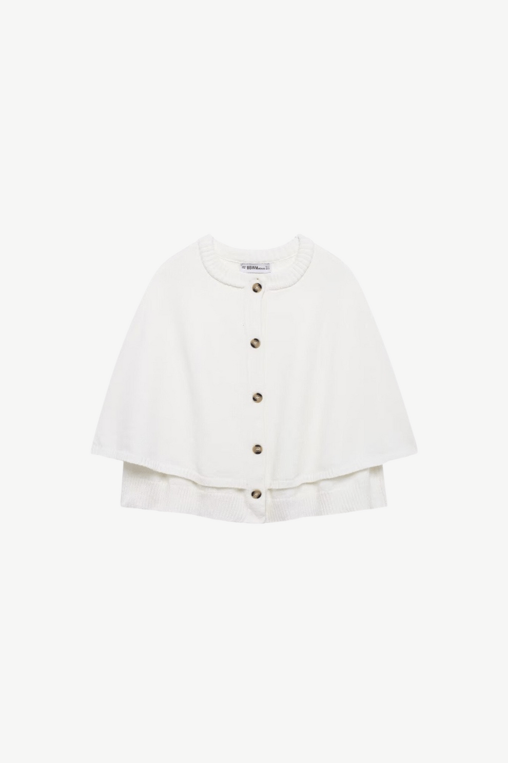 Eleganter Melange Cape Cardigan Damen – Weicher Strick, Vielseitig & Warm
