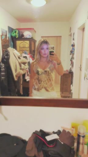 Léa embellished Top creme