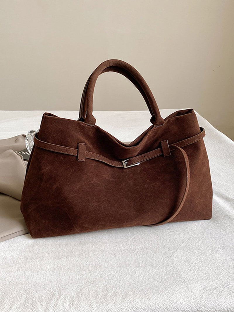 Dalila Vegane Wildleder Tote Bag – Elegante Große Handtasche Damen